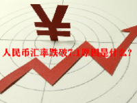 人民币汇率跌破7.1原因是什么？