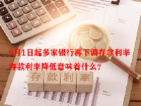 9月1日起多家银行再下调存款利率 存款利率降低意味着什么？